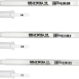 Gelly Roll White, Assorted Sizes, Fine/Medium/Bold Gel Pen-picture-25