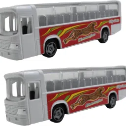 Medium size pull back plastic limousine bus toy for kids-87