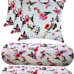 Microfibre Floral Bolster Pack of 5-image-3