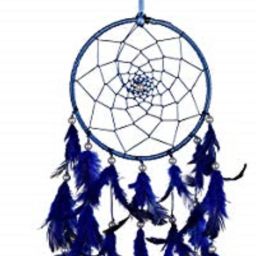 Blue Dream Catcher 6 Inches Wall Hanging For Home / Office Wool Dream Catcher-image-21