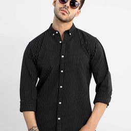 snitch Men Slim Fit Striped Button Down Collar Casual Shirt-picture-33