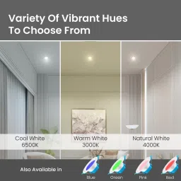 million Vita Round LED Panel Light 5 Watts | 3-in-1 Dual Color Ceiling Light Ceiling Lamp image 5