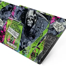 Anweshas HD Printed Full Panel Laptop Skin Sticker Vinyl Fits Size Upto 15 inches No Residue, Bubble Free, Waterproof - Hello World Graffiti Self Adhesive Vinyl Laptop Decal 15.6-image-64