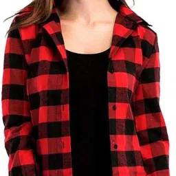 Women Regular Fit Checkered Casual Shirt-picture-17