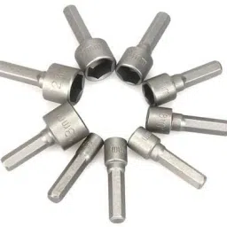 9pc Nut Driver Drill Bit Set Socket Bit Chuck Adapter 1/4" Hex Shank 5-13mm Socket Sleeve Wrench Screw Power Drill Adapter Tool for Screws Hooks Bolt Heads-picture-7