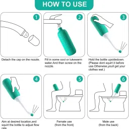 Portable bidet, Jet Spray for Toilet | Retractable, 2 angled Nozzles M325 Manual Bidets-image-79