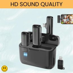 J13 Wireless Microphone With Coller Mic Noise Reduction for Youtube/VloggingO192 Microphone-13