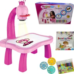 Enchanting Creations: Kids Drawing Projector with Slide Projection Table & Light-24