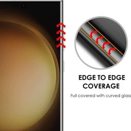 opentech OpenTech® Military-Grade Tempered Glass Screen Protector Compatible for Samsung Galaxy S24 Ultra with Edge to Edge Coverage and Easy Installation kit image 5