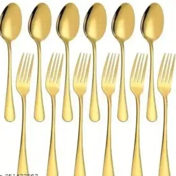 Premium quality 6 Gs+ 6Gf Stainless Steel Table Spoon Set-4