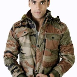 Men Solid Bomber Jacket-image-51