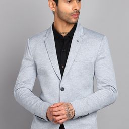 killer Men Self Design Single Breasted Casual Blazer-picture-17