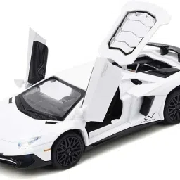 1:32 metal car Pull Back Toy with Sound & Light multicolor-image-93
