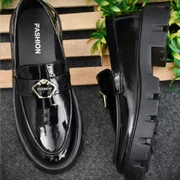 Trending and Party Wear Shoes For Mens(Black) Loafers For Men-picture-11