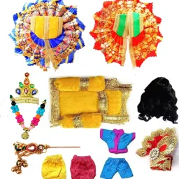 Laddu Gopal Ji Janmashtami Spacle ( Package of 10 Set) Dress (Size 0-1no.) Dress-12