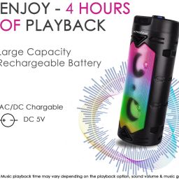 KRISONS Part Beats 60 W Bluetooth Party Speaker image 2
