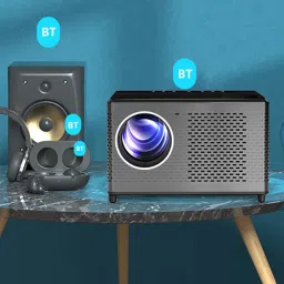 dkian K3 android Projector Full HD Home Cinema Projector 7200 Lumens WiFi Bluetooth (7200 lm / 1 Speaker / Wireless / Remote Controller) Portable Projector image 2