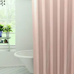213.01 cm (7 ft) PVC Shower Curtain Single Curtain-image-47