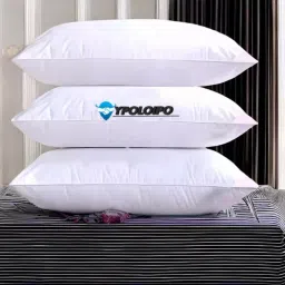 liponos LUXURY Polyester Fibre Abstract Sleeping Pillow Pack of 4 image 2