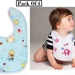 4 Fast Dry-Waterproof, Super Soft Cotton Daily Use, Elegant &Stylish Baby Bibs-33