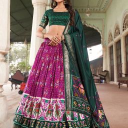 Printed Semi Stitched Lehenga Choli-image-12