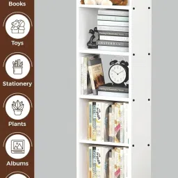 enigmatic woodworks Book Shelf for Home Library - 5-Tier Multipurpose Book Storage for living room Engineered Wood Open Book Shelf image 4
