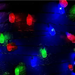 40 LEDs 10 m Multicolor Flickering, Color Changing String Rice Lights image 3