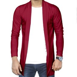 Men Full Sleeve Red Shrug-image-9