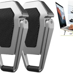 BUFONA Tablet Laptop Desk Stand Aluminium Floor and Desk Stand Rotatable Laptop Stand Aluminium Foldable Mini Laptop Foot Stand 2 Pcs Mini Laptop Stand Aluminium Floor and Desk Stand Rotatable Laptop Stand Compatible with Universal Laptops-32