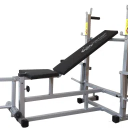 8 IN 1 DOUBLE SUPPORT SILVER Multipurpose Fitness Bench-17