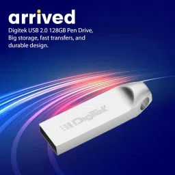 DIGITEK 128GB USB 2.0 U Disk Flash Drive, High Speed Read & Write Pen Drive 128 GB Pen Drive Compatible with Audio Player, Desktop Computer, Gaming Console, Laptop, Television, Tablet USB 2.0 Metal Case image 2