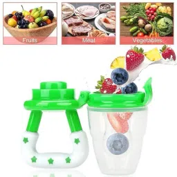 nxgtya 2pc Baby Feeding Spoons & Fruit Feeder (Combo Pack of 3) Teether and Feeder image 2