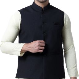 Men Solid Nehru Jacket-image-43