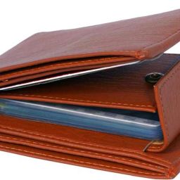 Men Formal Tan Artificial Leather Wallet-image-51