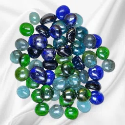 930g Round Glass Pebbles for Decoration Plant Pots Fish Tank Vase Stone Aquarium Polished Asymmetrical Marble Stone-image-62