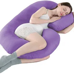 mom's moon Microfibre Solid Pregnancy Pillow Pack of 1-picture-8