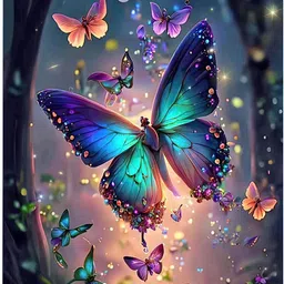 trexee 5D DIY Diamond Painting Kit, 5D Butterfly Paint by Number for Kids Adults Canvas 12 inch x 16 inch Painting-picture-33