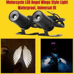 WG5 Angel Wings Style Light Waterproof, Universal fit for All Motorcycle and Car Side Marker Car, Motorbike LED (12 V, 5 W)-image-75
