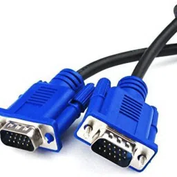 CUDU Combo Set of Male to Male 15 Pin VGA and Power Cable for Computer CPU, Monitor, Printer (Blue, 1.5 m) Combo Set image 5