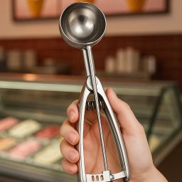 Reusable Multi-Function Ice Cream Scooper For Fruit Melon Meat Kitchen Utensils Stainless Steel Ice-cream Spoon-image-0
