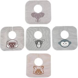 Square Baby Bibs Disposable 10 Pack-Skin Friendly Non Woven Fabric-0