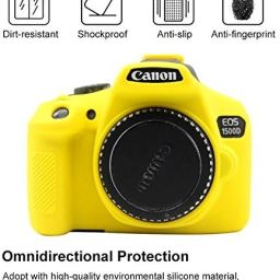 Camstuffs 1300/1500D Camera silicone rubber protective case cover for canon 1300/1500D cameraCamera Bag-image-71
