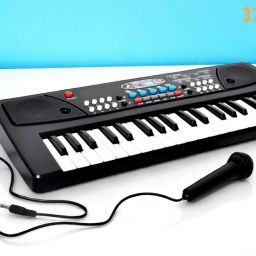 X110 Keys Piano Toy with Microphone, USB Power Cable & Sound Recording Best Birthday Gift for Boys and Girls Musical Instruments Analog Digital Piano-picture-27