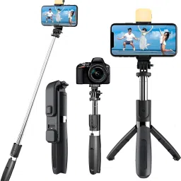 RD Tripod SF-20 Selfie Stick With Fill Light, All In One Portable Selfie Stick Tripod-image-57