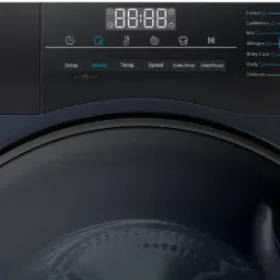 haier 8 kg Fully Automatic Front Load with In-built Heater Blue image 2