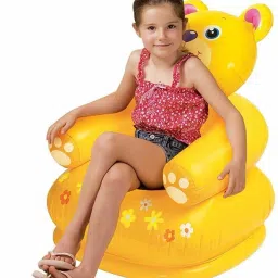 Teddy Bear Shape PVC Inflatable Chair with air pump for boys for girls for baby Inflatable Sofa/ Chair, Inflatable Toy Pump-43