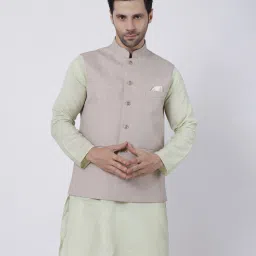 Men Solid Nehru Jacket-image-40