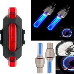 Bicycle Bike Back Tail Light With Tyre Valve Reflecting Light LED Rear Break Light-image-51