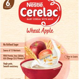 Wheat Apple Baby Food Cereal for 6 to 24 Months Baby No Refined Sugar Cereal-image-19