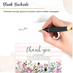 mudrit Thank You For Your Order Cards, Large Size 4" x 6", Insert Card With Every Order Greeting Card image 5